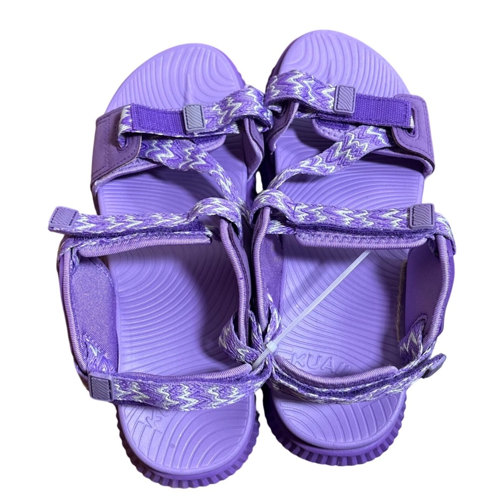 Kuailu Purple Athletic Strappy Sandals Women Size 9.5 Walking Hiking Comfort New - Picture 6 of 10